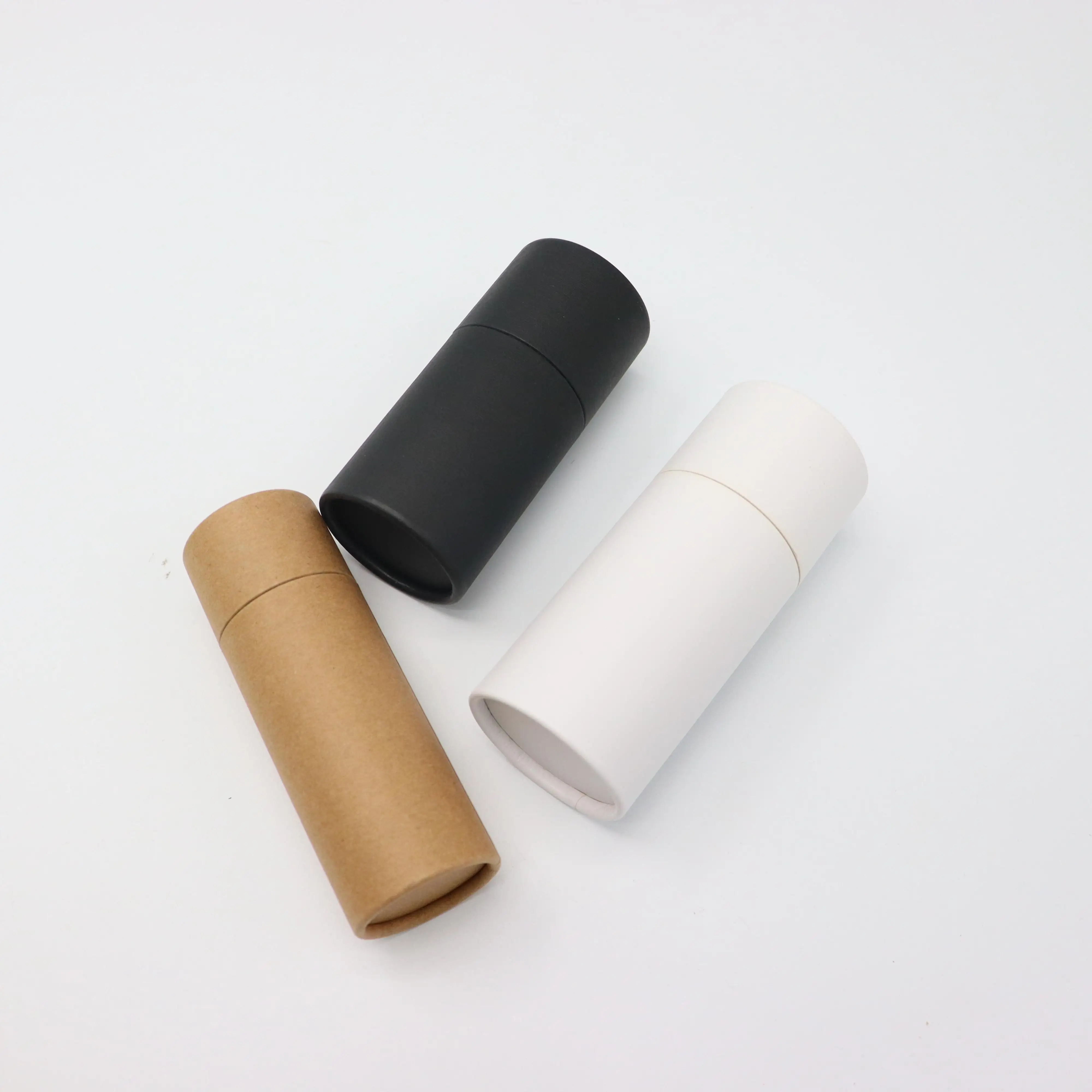 Kraft Round Paper Containers for Pencil Cosmetic Craft Gift Tea Coffee Poster Paper Tube Packaging