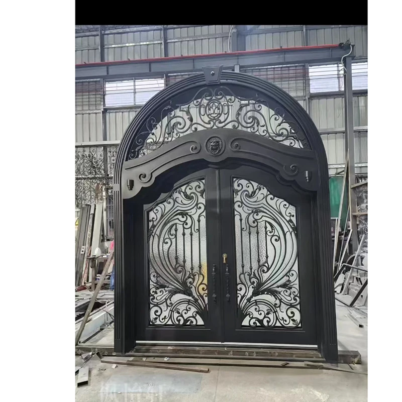 Villa balcony wrought Iron Stair Balcony Railing Grill Design from Foshan