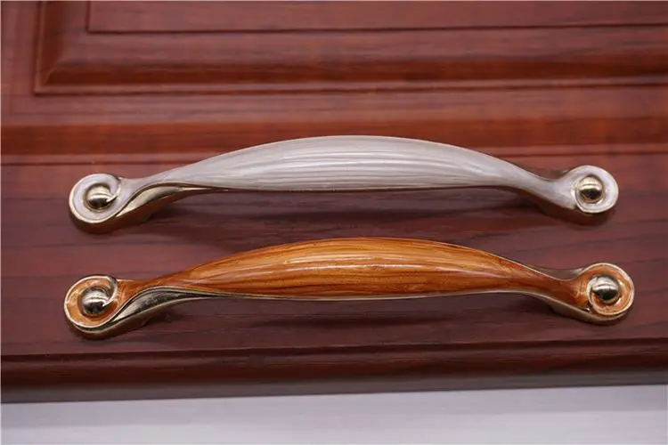 Zinc Alloy Solid Drawer Furniture Handle Antique Amber Red White Cabinet Handle  Kitchen