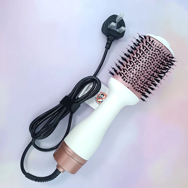Professional Salon Home 3 In 1 One Step Hair Dryer Hot Air Comb Hair Straightener Brush Custom Ceramic Volumizer Hot Air Brush