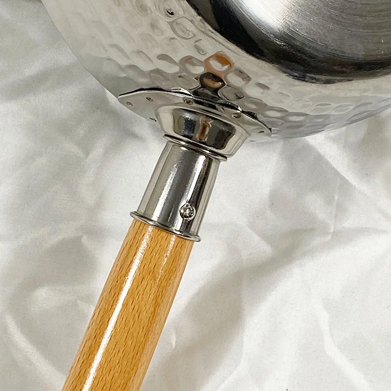 Factory Direct Sale Stainless Steel Cooking ware set Steel Cooking Pot with Wooden Handle and Glass Lid