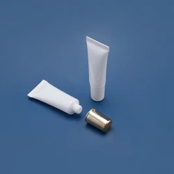 20ml Refillable Cute Sample Clear Printed White Plastic Tube Cosmetic Packaging Eco Friendly Foam Cosmetic Tube
