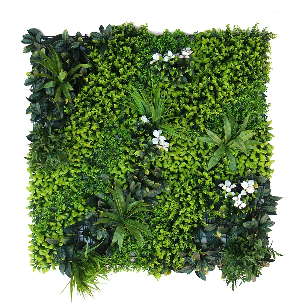 Hot Sale Uv-Protected artificial vertical garden plant hedge wall For Indoor Outdoor Decoration