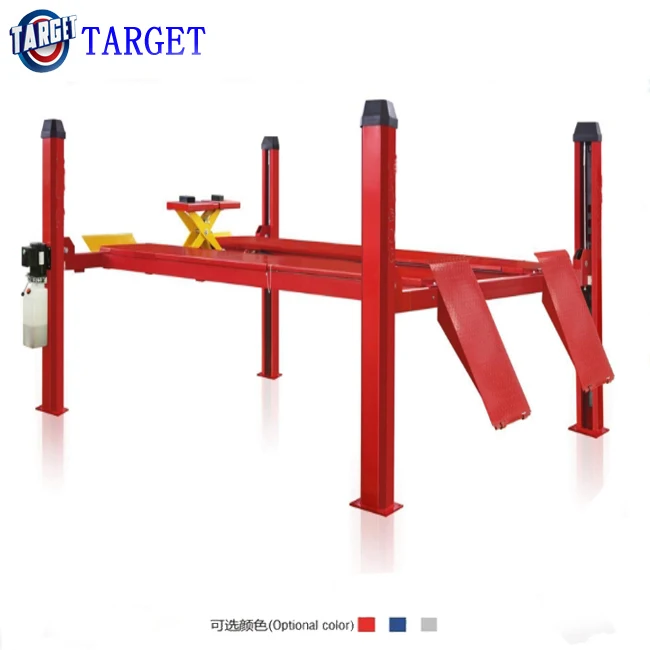 4 post lift with rolling jack