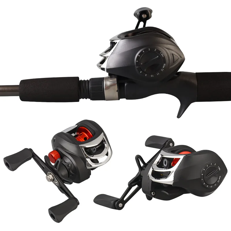 Рыболовная удочка DN 1,8 м из стекловолокна, комбинированное кастинговое удилище и катушка, полный комплект, класс m