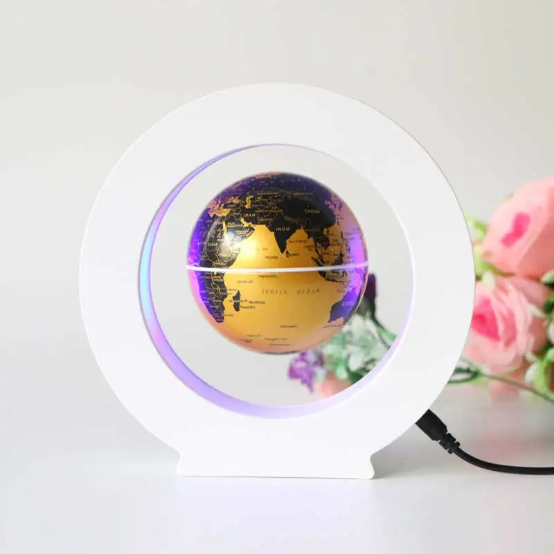 Ready To Ship Hot Selling O Base Led Lighting Levitating World Map Magnetic Floating Globe