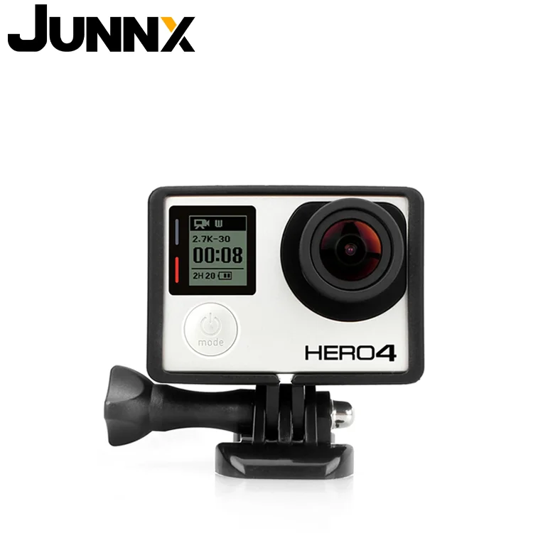 JUNNX Go Pro Camera 4 3 Shell Cover Protective Frame Tripod Mount Base Screw Accessories Case for Gopro Hero 4 3 Hero3