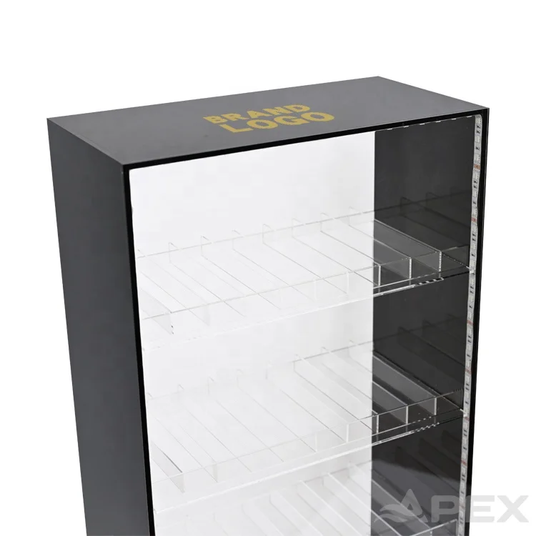 APEX Desktop Acrylic Led Display Cabinet Clear 4 Layers Acrylic Display Rack Shelf