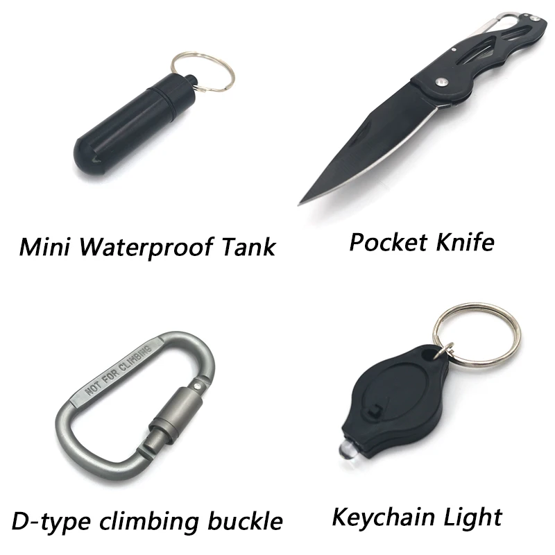 Custom Adventure Emergency SOS Gear 14 in 1 Survival Kit Camping