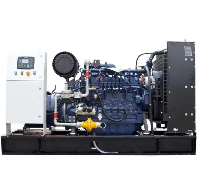 hot sale cummins 300KW Continuous power three phase open natural gas turbines generators prices