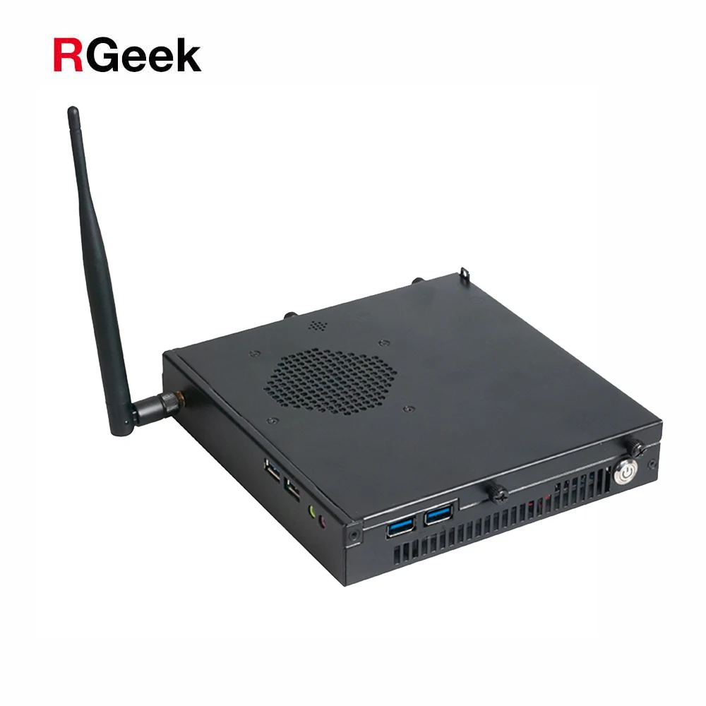  Индивидуальный алюминиевый тонкий ПК RGeek AMD Mini ITX AM4 с 2 портами DP M.2 2280 2230 DDR4