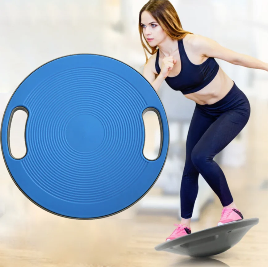 Fitness Balance Board Yoga 360 Degree Rotation Massage Stability Round Plates Workout Balance Board Waist Twisting Exerciser