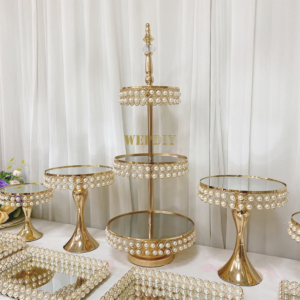 7-piece snack tray wedding props Cake stand wedding cake stand set for dessert table