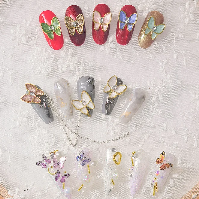 
New Nail Decoration 3D Butterfly Nail Art Decorations For Salon 