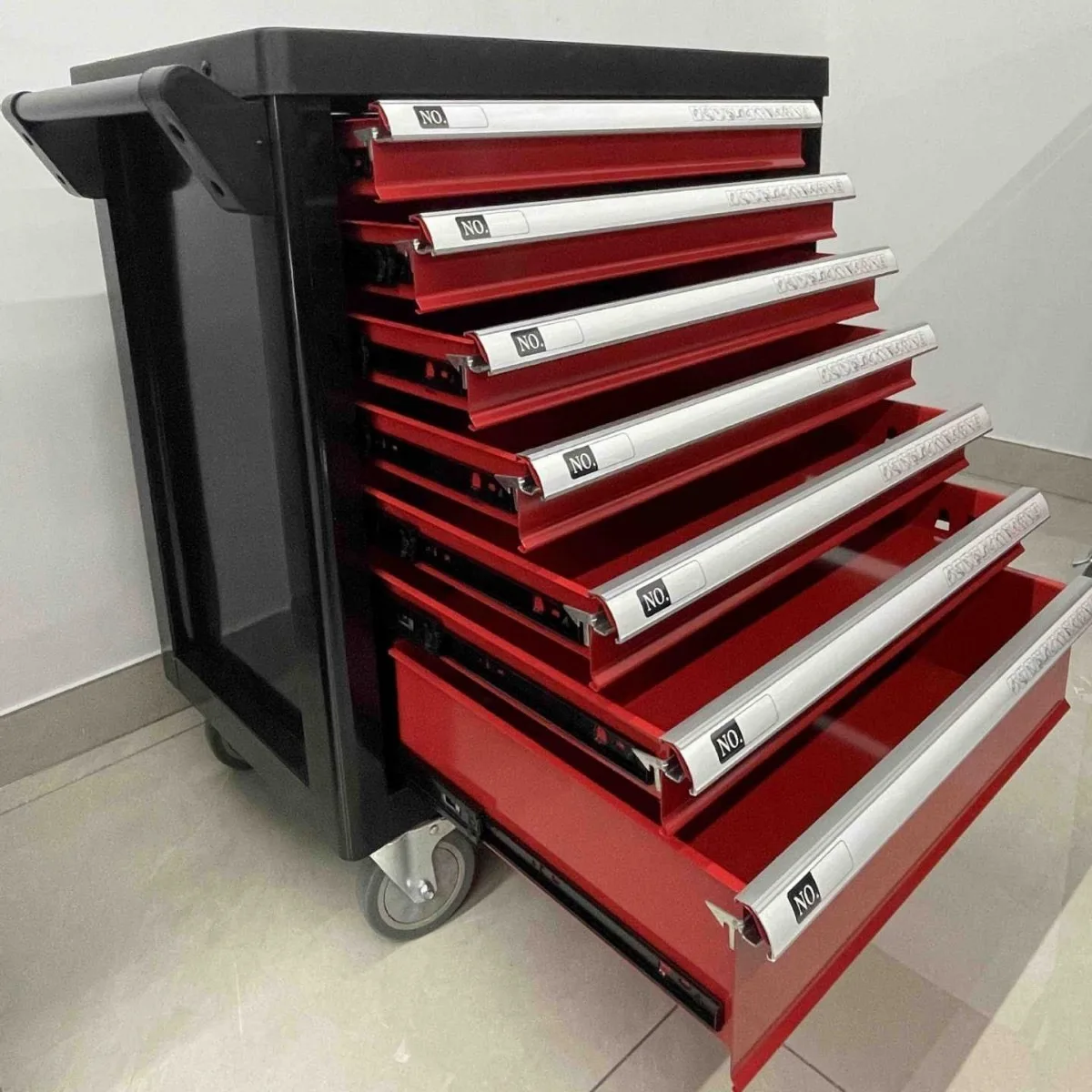 Wholesale price heavy tool cabinet 7 layers household tool arrangement workshop tool box