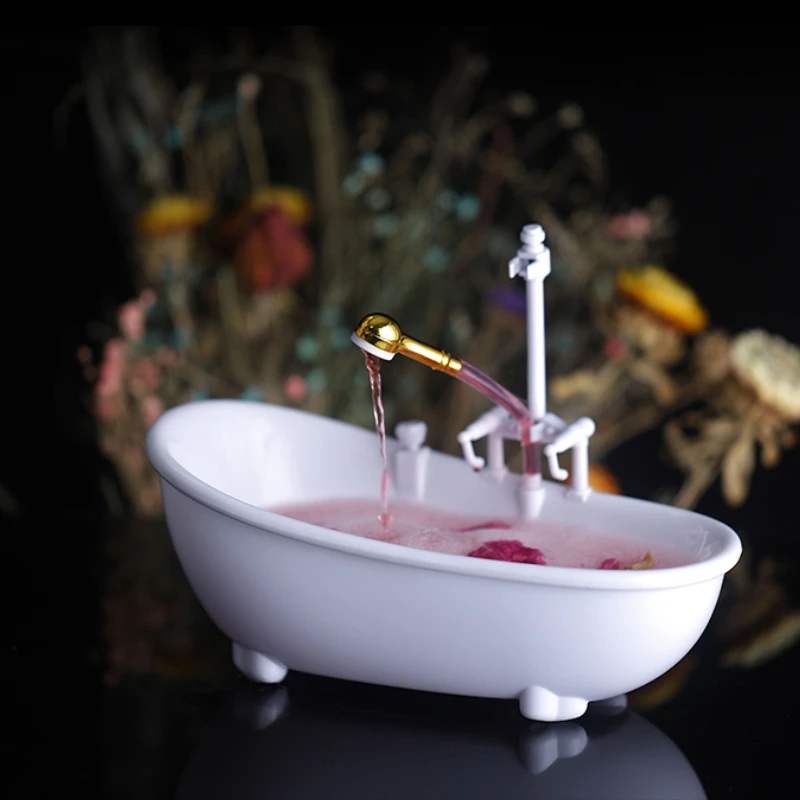 Unique Shape Irregular White Bathtub Shaped Cocktail Glasses Wine Glass for bar restaurant with battery
