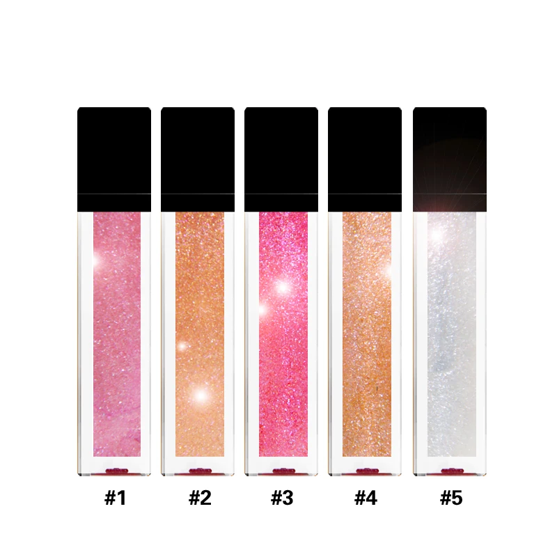 OEM cosmetics wholesale lots clear glass lip gloss tube vegan liquid lip gloss custom luxury logo matte moisturizing lip stick