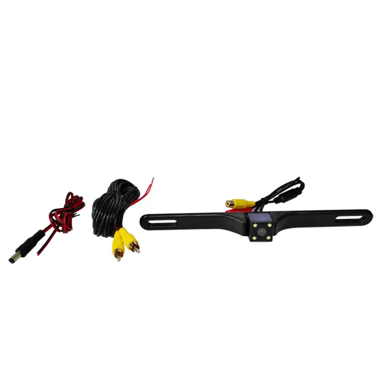 High resolution licence plate  frame adjustable night vision  rear view backup camera with 4led