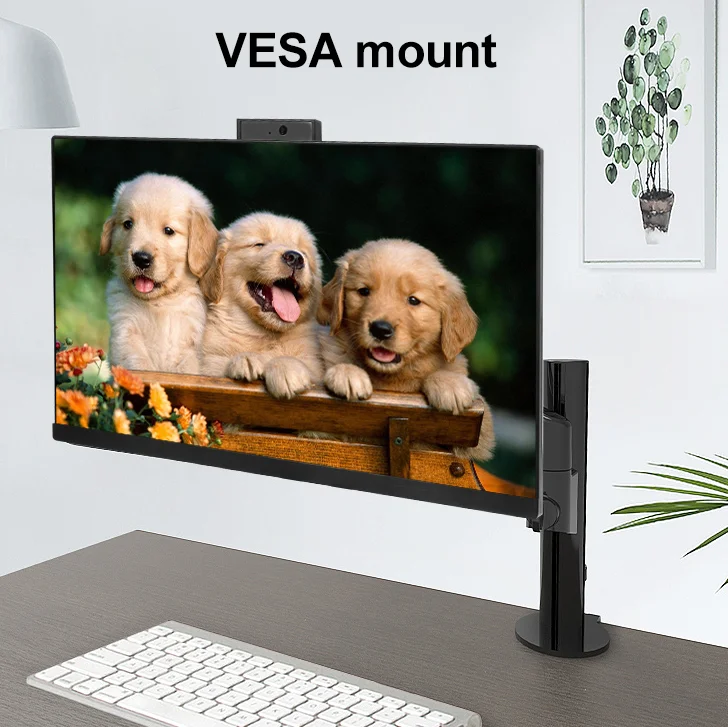 Wholesale Factory 23.8 /27inch HD LCD panel core i3 i5 i7 i9 10th gen 5.0MP camera type-c sd all in one pc touchscreen