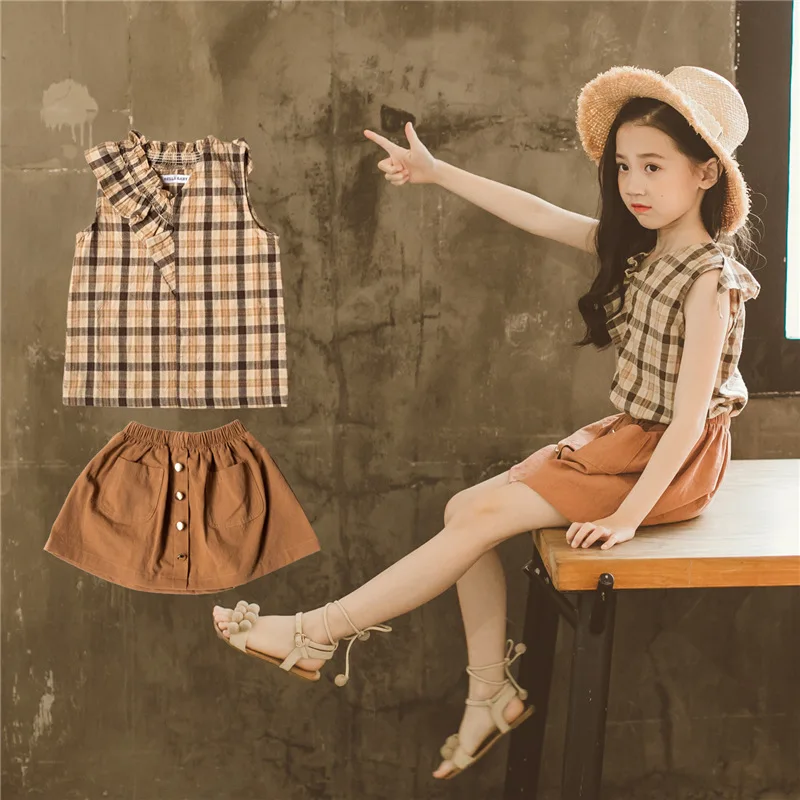 Розничная Продажа онлайн-магазинов самая продаваемая детская одежда комплекты из 2 предметов для девочек Китая оптовая продажа