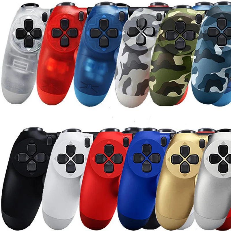 Hot Wireless Bluutooth Double Shock Gamepad For PC and Laptop PS4 Controllers Compatible Vibration Game Muti-colors Joystick