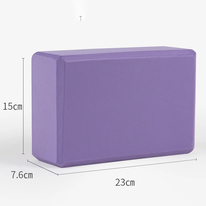 Цветные детские блоки для йоги из ЭВА размер 30x20