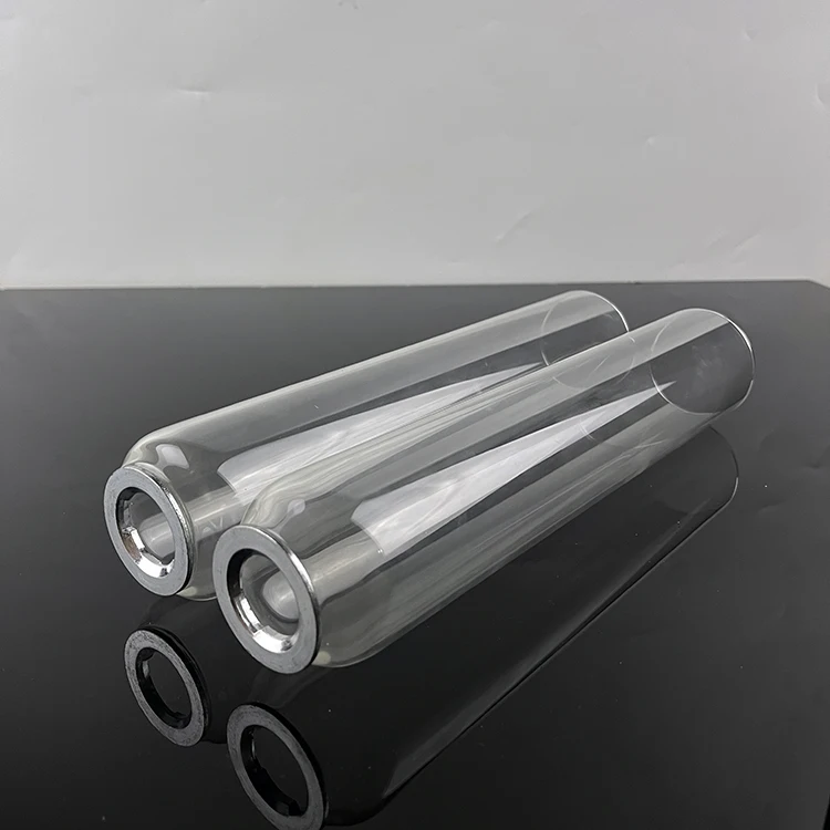 glass shades hurricane tube with metal connector for crystal candelabra MH-Z0328