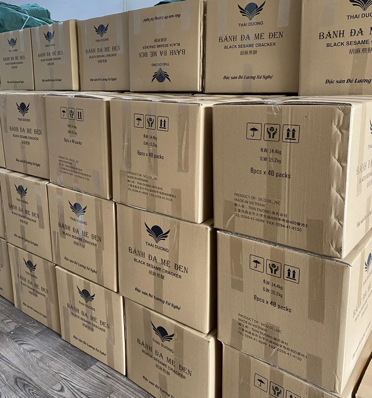 Hot Product Cheap Price OEM Service Free Sample Vietnamese Factory Dry Black Sesame Cracker