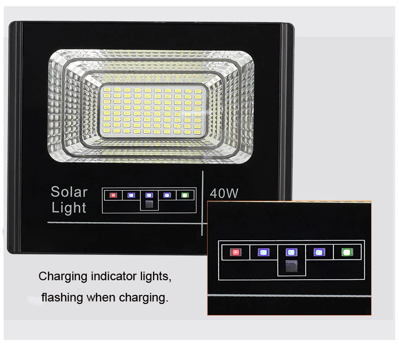 Camping Outdoor Waterproof Ip67 Led Solar Lights 25w 30w 45w 65w 100w 200w 300w Christmas Wall Garden Street Solar Flood Light