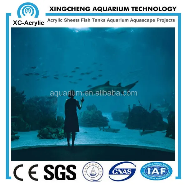 clear acrylic glass for marine fish tank aquarium underwater sea world acryl