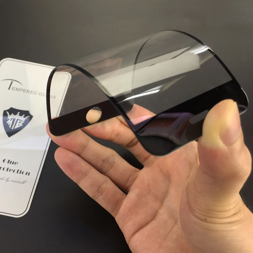 MTB 9h полное клеевое усиленное закаленное стекло Защита экрана для iphone 7/8 plus Полный клей и масляное покрытие