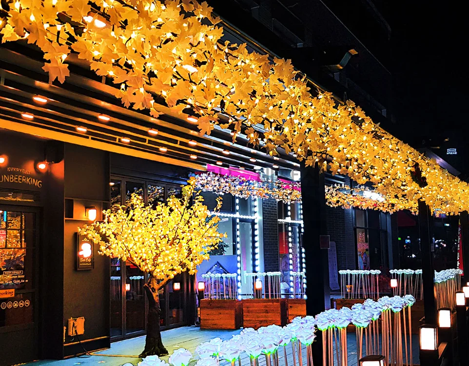 Уличные праздничные украшения для вечеринки в саду Рамадан светодиодное дерево