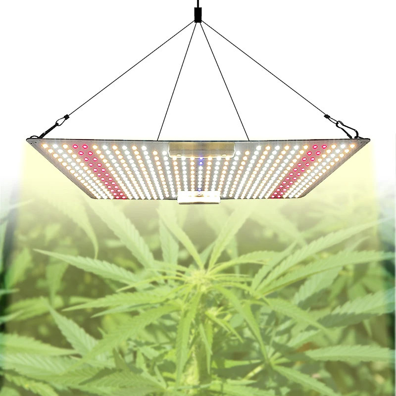 LED Full Spectrum Quantum Plate Grow Light Imitate Sunlight 65W 100W 150W AC110V/220V 3000K 5000K IR UV 660nm Plant Fill Lamp