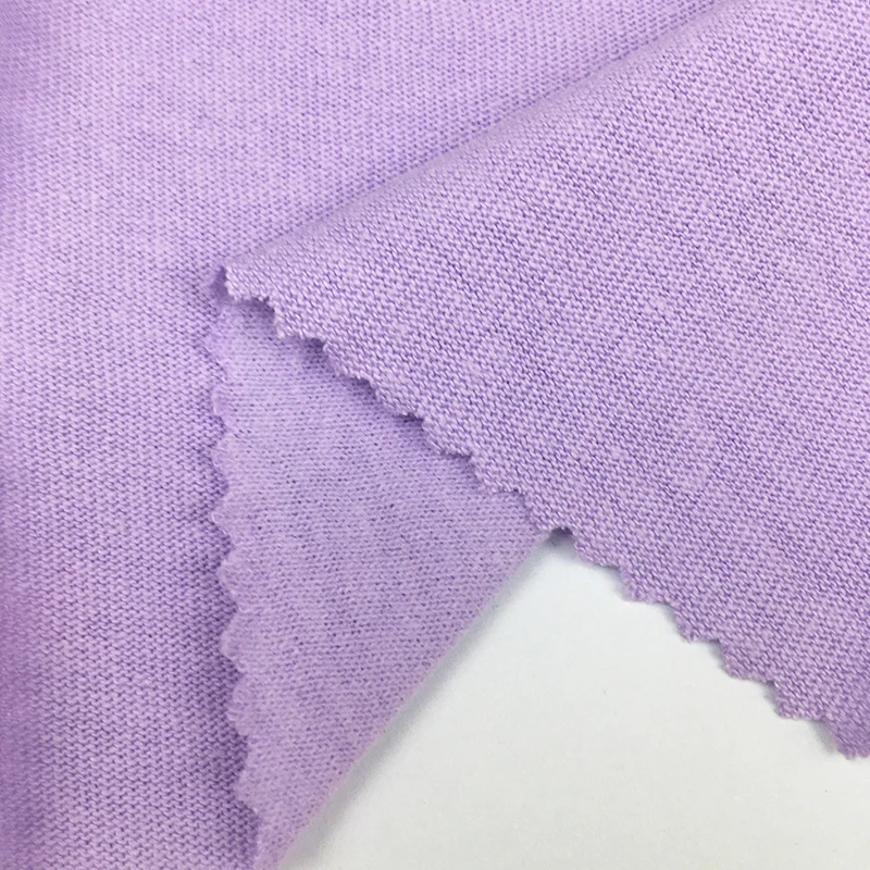 1545# Factory direct selling cheap 100 pure cotton linen knitted fabric for long sleeve t-shirts