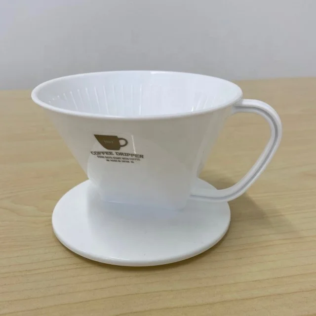 Chic Brown Color Coffee Goods Polypropylene Coffee Dripper Barista Cafe Restaurant K190-5 Coffee Dripper Brown