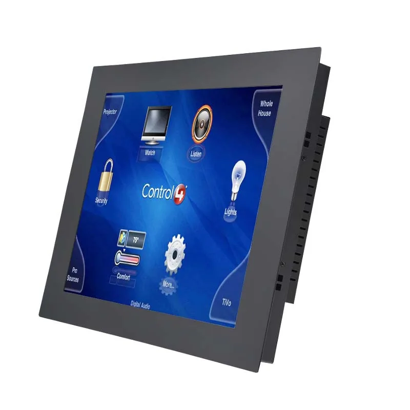 15 Inch 1024x768 Aluminum Alloy Front Bezel Rs232 Industrial Lcd Monitor Capacitive Touch Screen Monitor