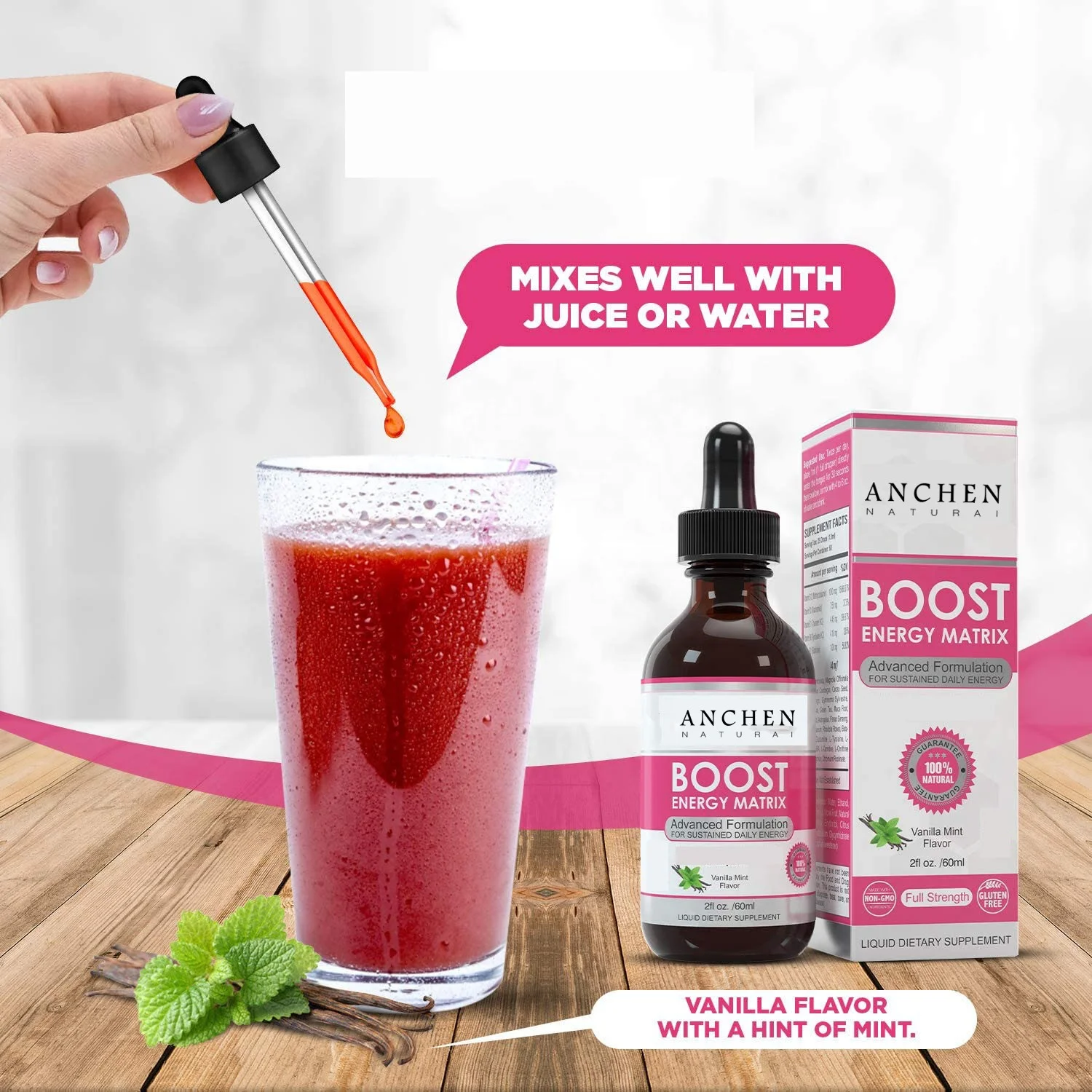 Liquid Drops Supplement Vegan Vitamin B-Complex Sublingual Liquid Drops w/ Methyl B12 & Adaptolin 2oz / 60ml