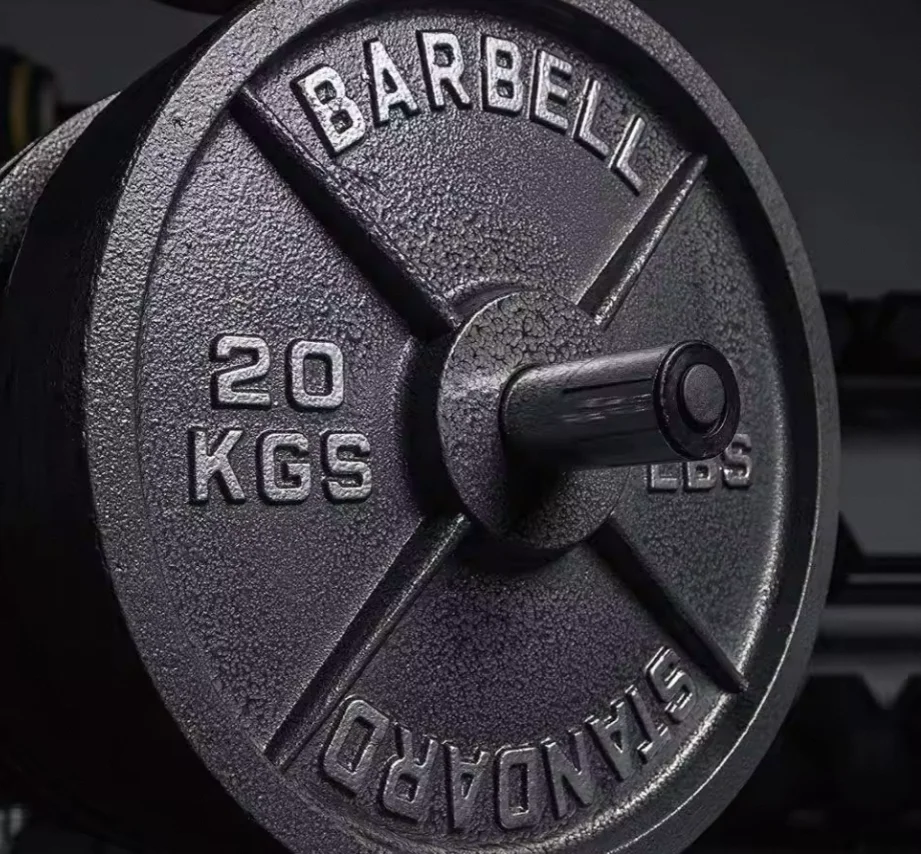 The popular black cast iron weightlifting board set in Chinese factories is an ideal choice for home gyms  Bumper Bar