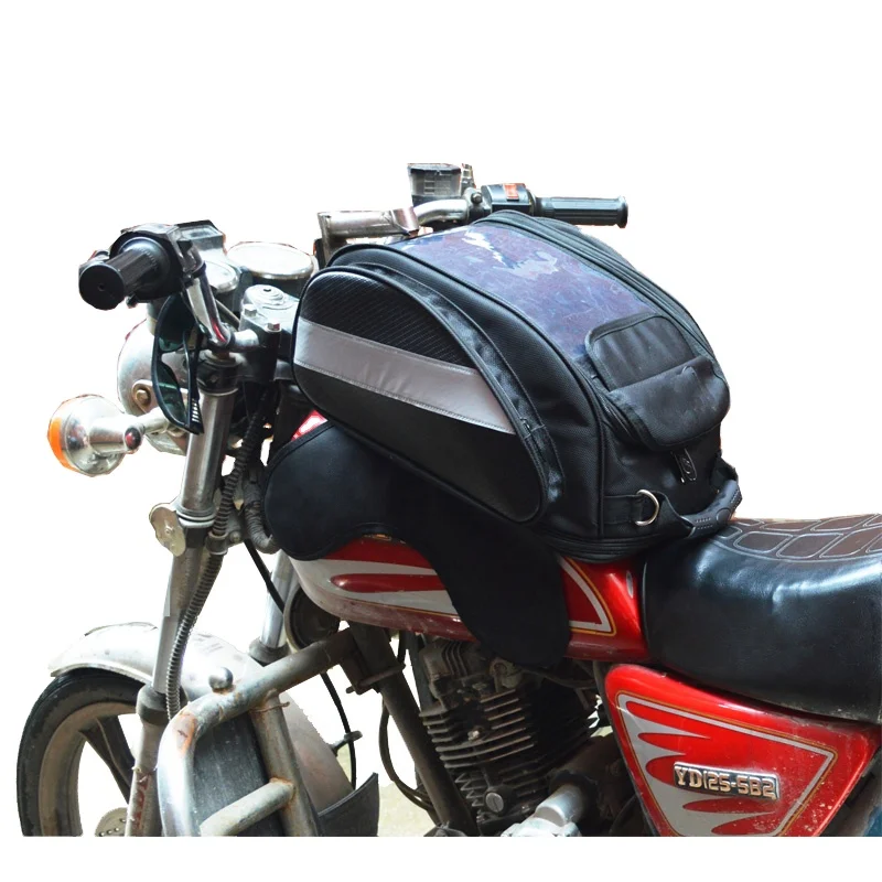 Wholesale  tank bag motorcycle magnetic waterproof helmet bag Touch screen navigation for motocross