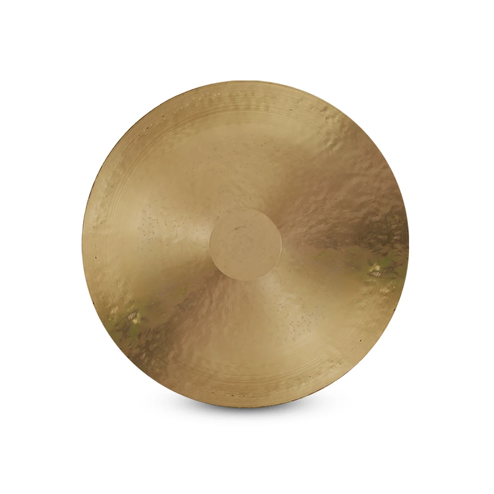 Golden Color Chinese Feng Gong  24 Inch 60 CM Bronze Gong Handmade Wind Gong Percussion Instrument