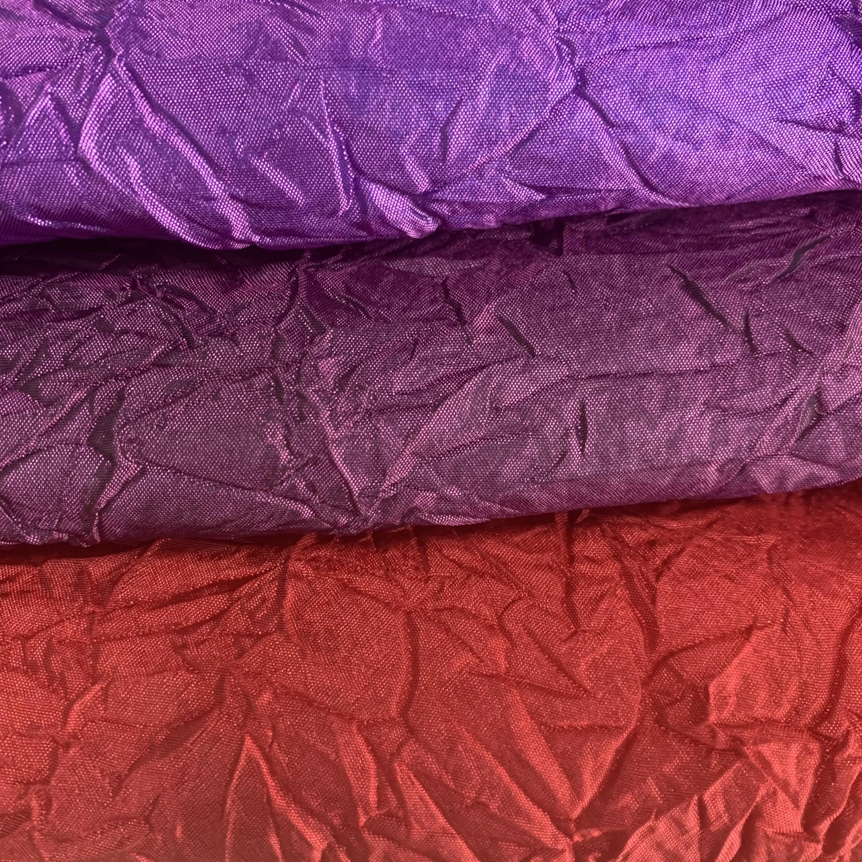 Beautiful and elegant chameleon polyester fabric bridle wedding dress  glitter Mermaid pleated fabric