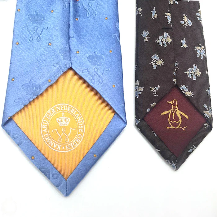 Wholesale tie man Custom Logo Luxury Neck Tie Gift Set Fashion for man necktie with customized logo