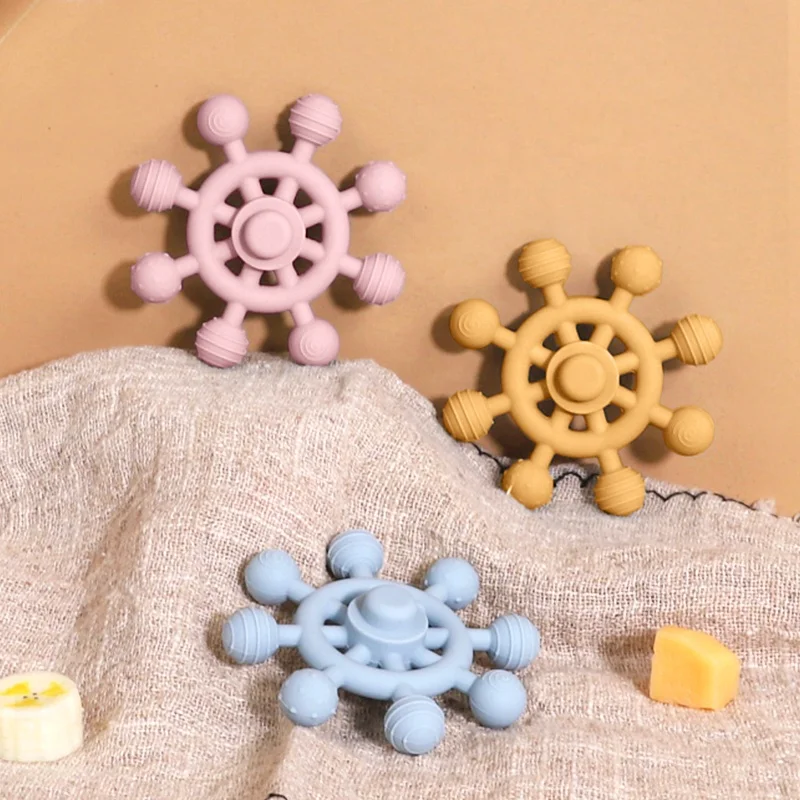 Silicoco Hot Sale Manufacturer Funny Cute Silicone Baby Teether Baby Teethers Bpa Free Food Grade Teething Ring Toys