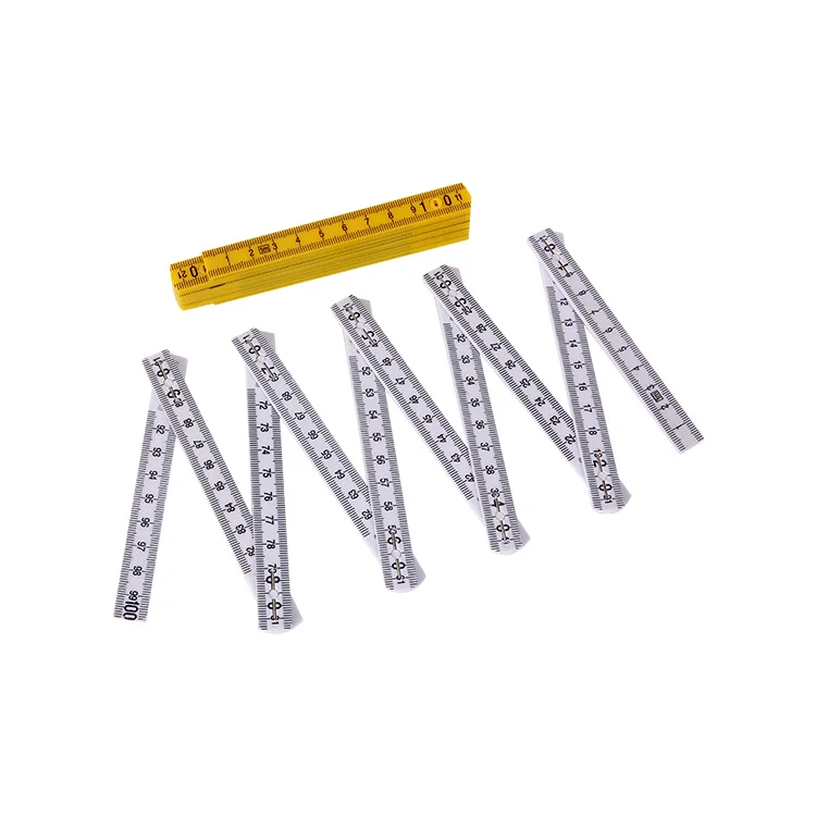 YJ-PFR1M/10F Cheaps Оптовая складная пластиковая линейка метрических плотник