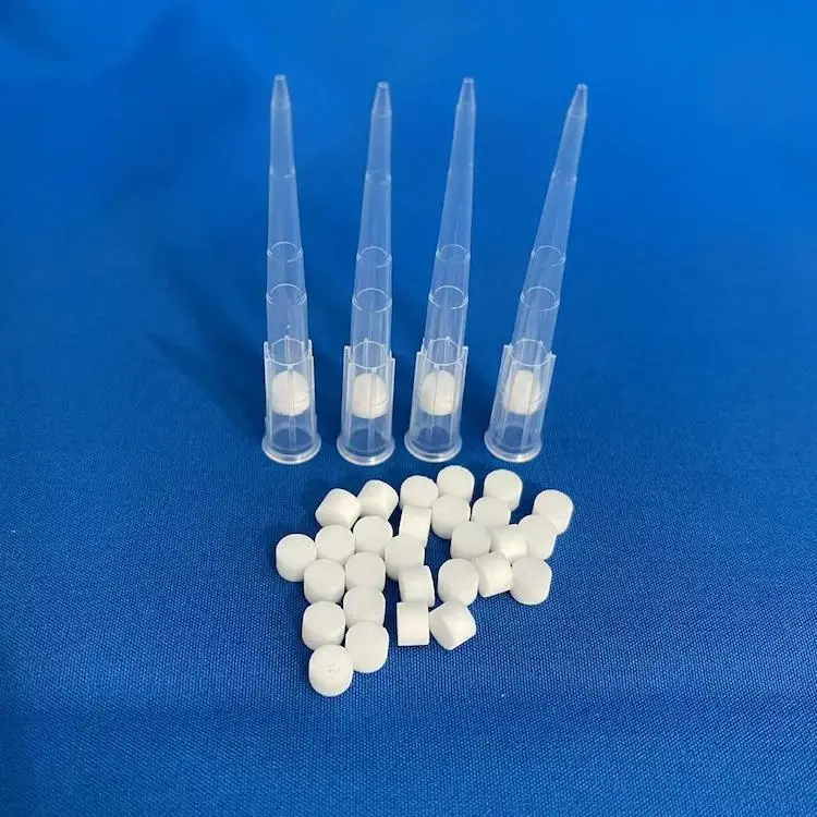 Customized Size PE PP Sintered Plastic Filter for pipette Tips