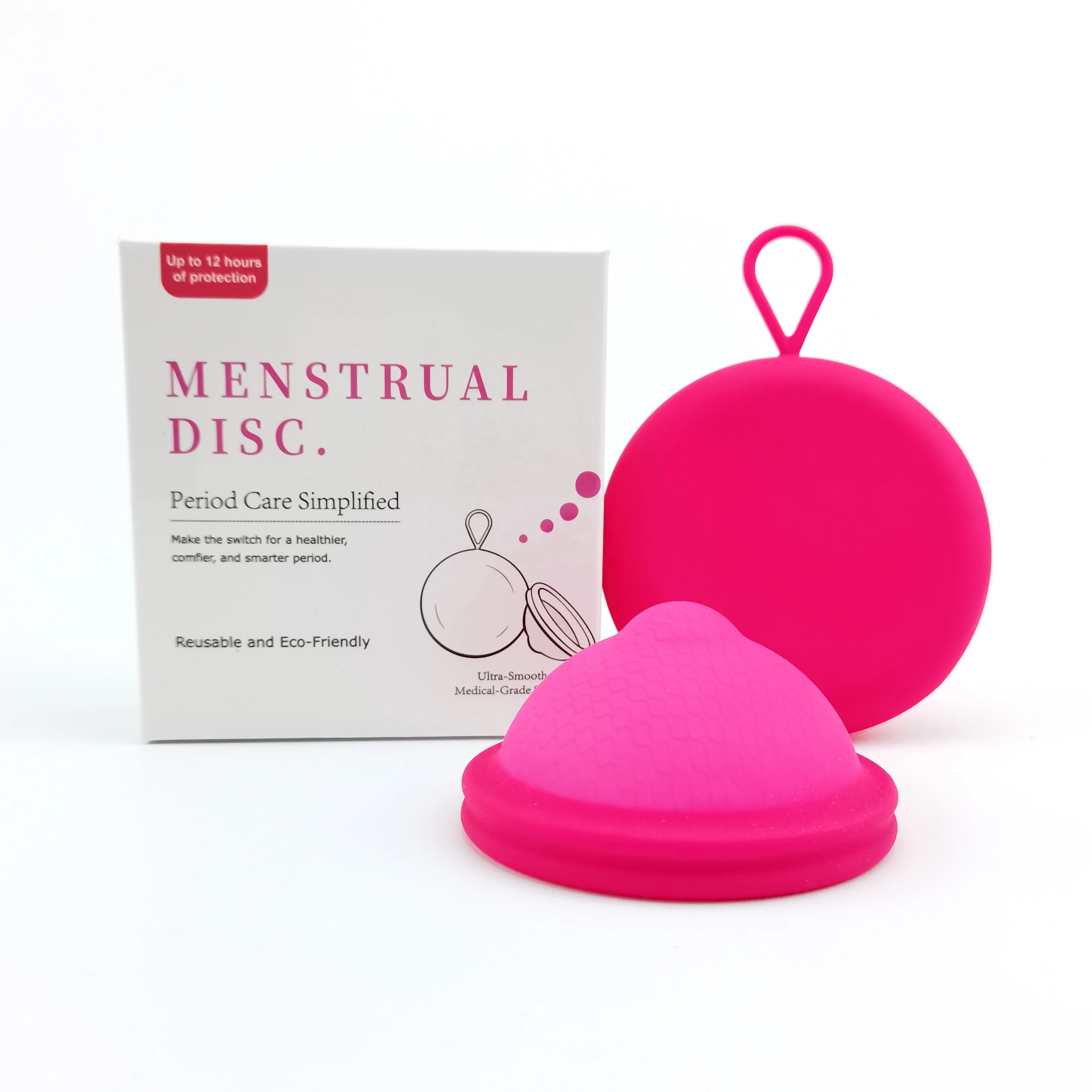 Eco-friendly Disco Menstrual Certificado Menstrual Disc Sexual Reusable Menstrual Disc Medical Grade Silicone Menstrual Disk