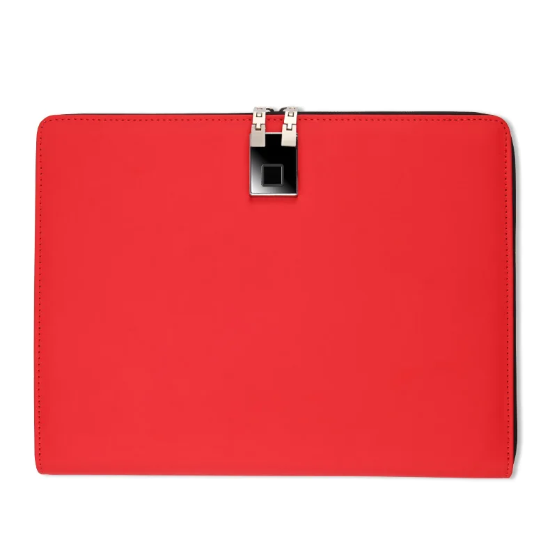 Large Safe Bag A4 Document Safe Container with Fingerprint Lock Password Combination File Portfilio Zipper Purse