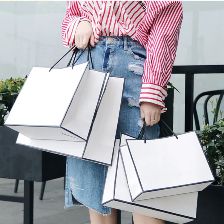 promotional gift paper bag decorative handmade paper gift bags laminated art paper tote shopping gift bag