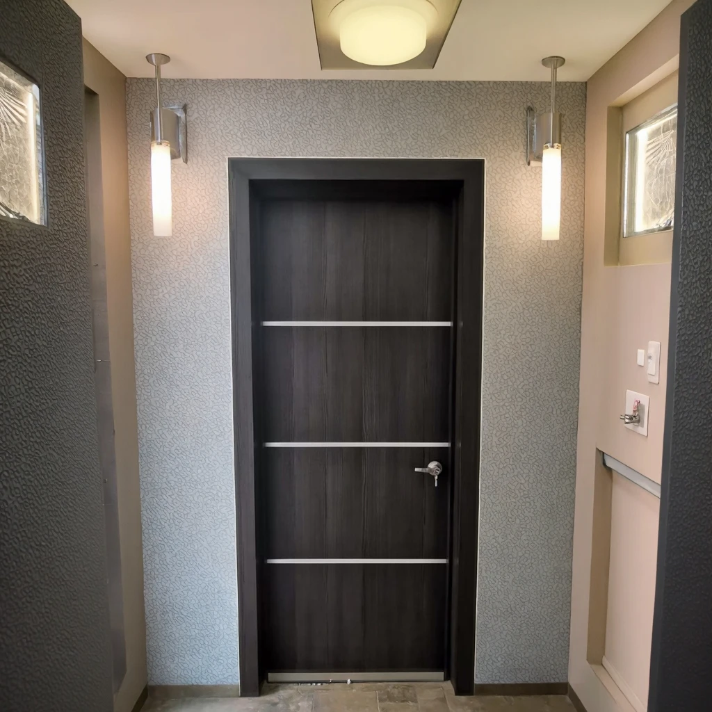 Wish MDF Solid Wood Internal Doors Top Quality Melamine Hotel Door House Interior Wooden Doors for Bedroom