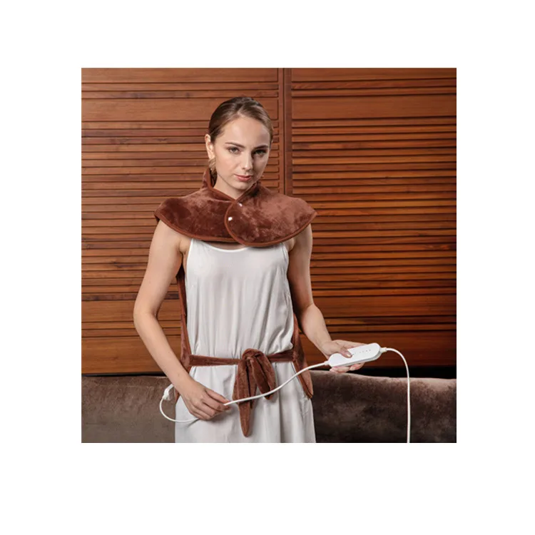 New Arrival  Flannel  Fleece Electric Heating Jacket/Shoulder Heat Pad  with Automatic Timer